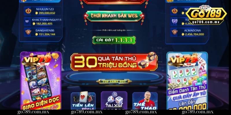 Vô số quà tặng khi người chơi tham gia ở cổng game nổi tiếng